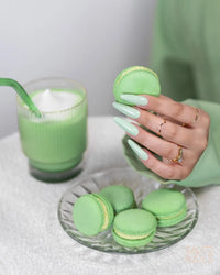 Sauté Nails S275 Pistachio Cream UV Gel Polish 8ml - official shade swatch or nail colour image 2 of 2