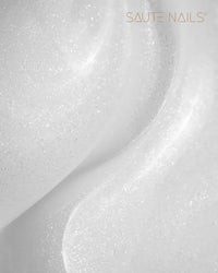 Sauté Nails One Touch Glitter Milky White Builder Gel 50g - official product texture or application image 4 of 4