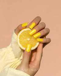Sauté Nails S302 Lemon Pop UV Gel Polish 8ml - official shade detail or lifestyle image 3 of 4