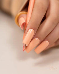 Sauté Nails S297 Peach Joy UV Gel Polish 8ml - official shade swatch or nail colour image 2 of 4
