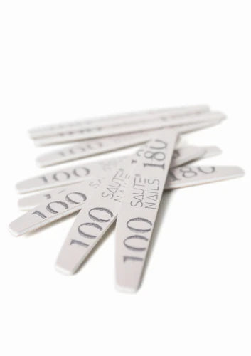 Saute Nails Nail File 100/180 Half-Moon 25pcs
