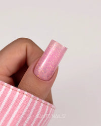 Sauté Nails Easy Levelling PRO Shiny Rose 50g - official product texture or application image 2 of 3